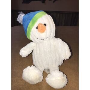 Animal Adventure Snowman With Beanie 2012 Plush Stuffed Winter Toy 11" Tall